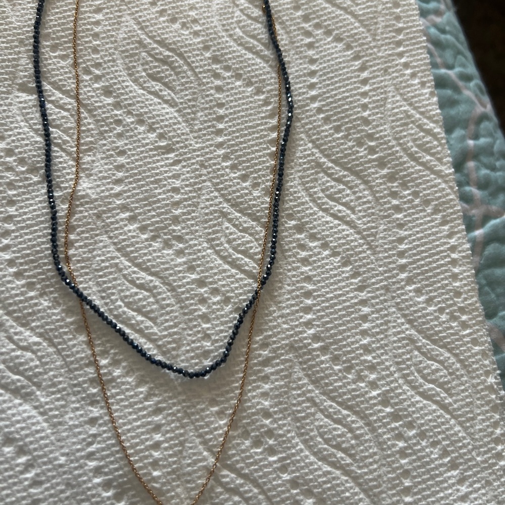 Elegant Black and Gold Necklace Set